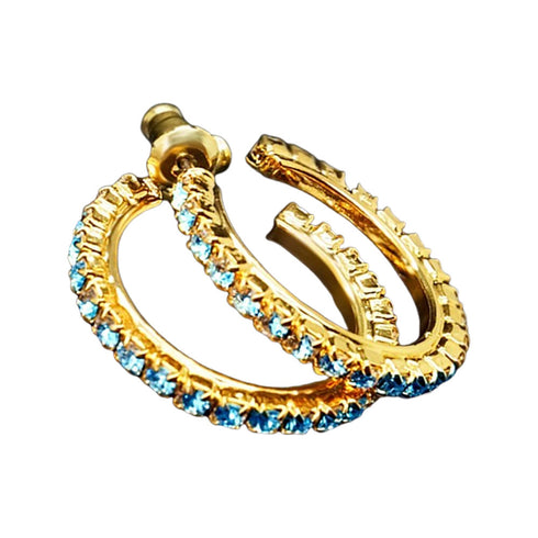 Auskarai „Meilės Dovana (Aquamarine Blue)“ su Swarovski™ kristalais